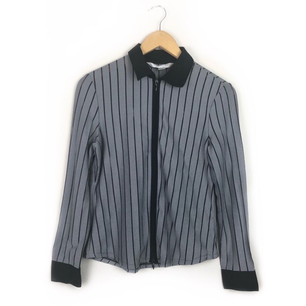 Petite Sophisticate Striped Sweater Size M